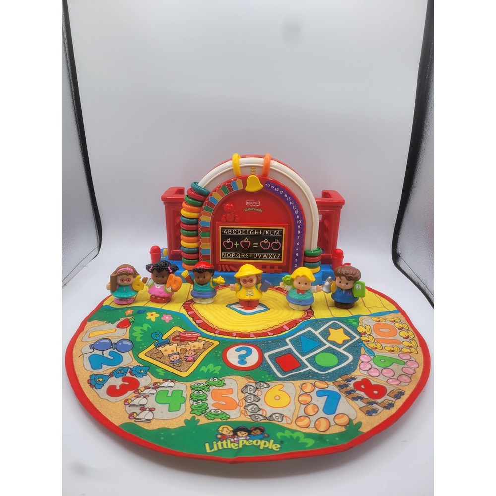 Fisher-Price Little People Time to Learnβ Preschool Playset School Mat 6 Figures